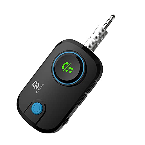 ByDiffer Dual Link Bluetooth 5.0 Audio Transmitter Receiver Sharing for up 2 Headphones, 3 in 1 Aptx Low Latency Wireless Adapter Splitter for TV Airplane Car Home Stereo System…