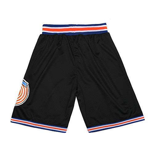 CAIYOO Youth Basketball Shorts Space Basketball Shorts for Boys (Black, Large)