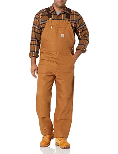 Carhartt Men'sRelaxed Fit Duck Bib Overall Carhartt Brown,L30-W40