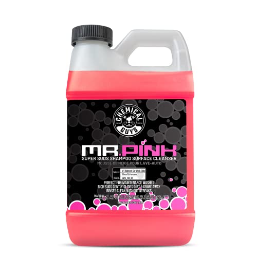 Chemical Guys CWS_402_64 Mr. Pink Foaming Car Wash Soap (Works with Foam Cannons, Foam Guns or Bucket Washes) Safe for Cars, Trucks, Motorcycles, RVs & More, 64 fl oz (Half Gallon), Candy Scent