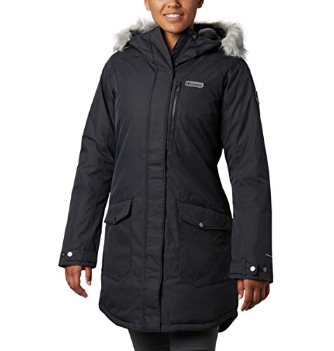 Columbia Women's Suttle Mountain Long Insulated Jacket, Black, XX-Large