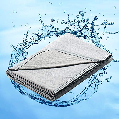 Cooling Blanket Queen Size For Hot Sleepers, Marchpower Arc-Chill Cool Blanket with Double-Sided Design, Japanese Cooling Fiber Absorbs Body Heat, Lightweight Soft Cold Blanket For Summer Sleeping Bed