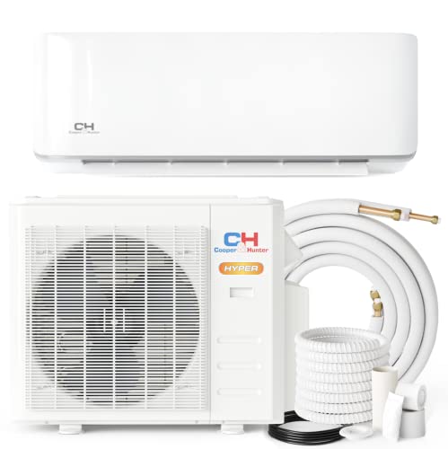 Cooper & Hunter Hyper Heat 12,000 BTU 21 SEER 11 HSPF 230V Ductless Mini-Split Air Conditioners -22F Heat Pump with 16FT Installation Kit