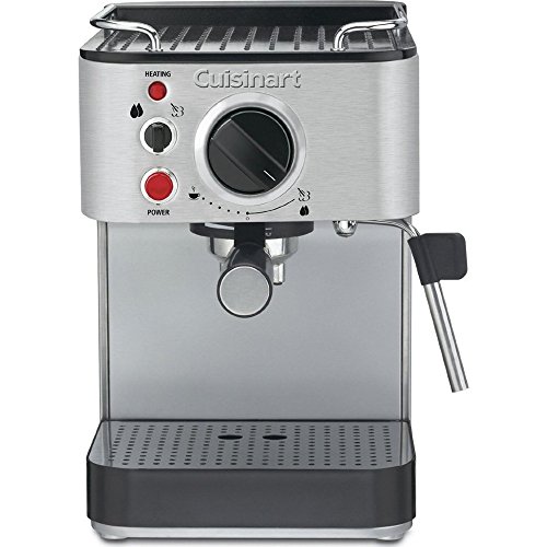 Cuisinart EM-100 1000-Watt 15-Bar Espresso Maker, Stainless Steel (Renewed)