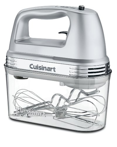 Cuisinart HM-90BCS Power Advantage Plus 9-Speed Handheld Mixer with Storage Case, Brushed Chrome