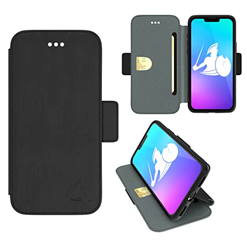 DefenderShield EMF Protection & 5G Anti Radiation iPhone 13 Pro SlimFlip Case - RFID Blocking EMF Shield Slim Wallet Case