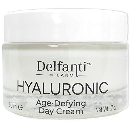 Delfanti-Milano • HYALURONIC AGE DEFYING DAY CREAM • Face and Neck Moisturizer • Made in Italy