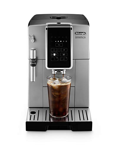 De'Longhi Dinamica Fully Automatic Coffee and Espresso Machine with Premium Adjustable Frother, Stainless Steel, ECAM35025SB