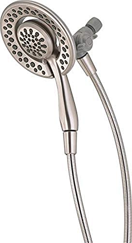 Delta D75486CSN In2ition 1.75 GPM 2-in-1 Multi Function Shower Head and Hand Shower with 60" Hose - Limited Lifetime Warranty Spotshield Brushed Nickel