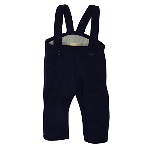 Disana Baby Boys' Organic Boiled Wool Trousers/Dungarees 86/92 12-24M Navy