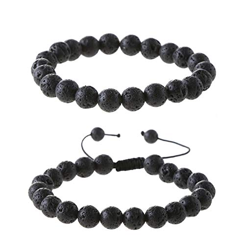 Divine Botanics Aromatherapy Bracelet (A-Lava & B-Lava Pair)