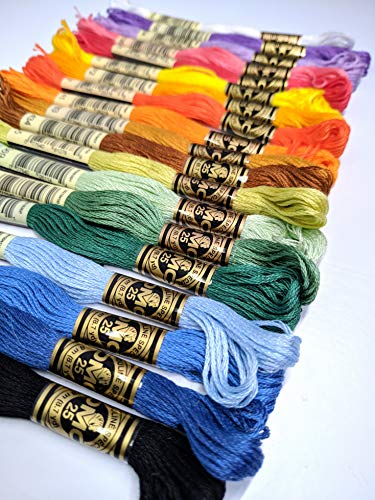 DMC 447 Skeins Cotton Cross Stitch Thread 8 meters each