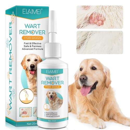 Dog Wart Remover, Professional Dog Wart Removal Treatment, Painless Rapidly Eliminates Dog Warts & Dog Skin Tags, No Irritation Effective Wart Removal, Stops Wart Regrowth -- 20ML