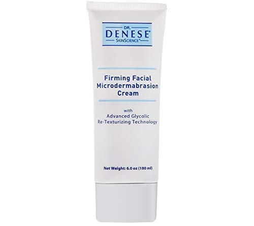 Dr. Denese SkinScience Firming Facial MicroDermabrasion Cream Refresh with Botanical Ingredients - Dual Physical Peel & Chemical Exfoliant For Glowing Radiant Skin - Paraben-Free, Cruelty-Free - 6oz