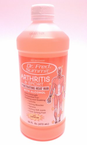 Dr Fred Summit Arthritis & Sport Rubbing Alcohol, Penetrating Heat Rub