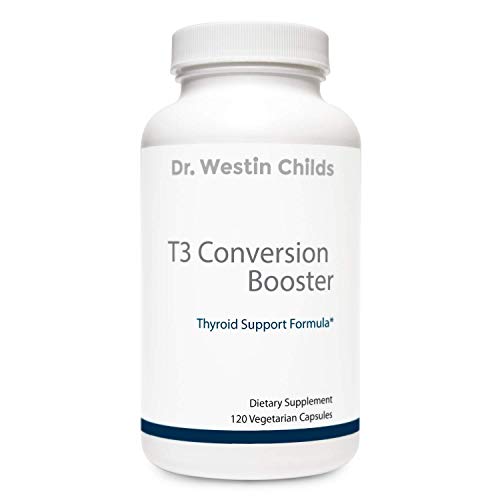 Dr. Westin Childs - T3 Conversion Booster - Naturally Support T4 to T3 Conversion, Thyroid Biosynthesis, and Cellular Sensitivity - Non-GMO, GMP Certified, 60 Servings