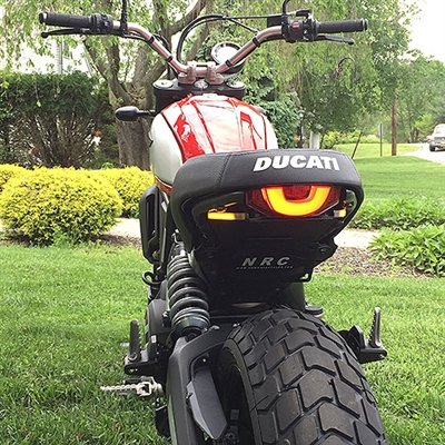 Ducati Scrambler Fender Eliminator Kit (Plate Light Bracket) - New Rage Cycles