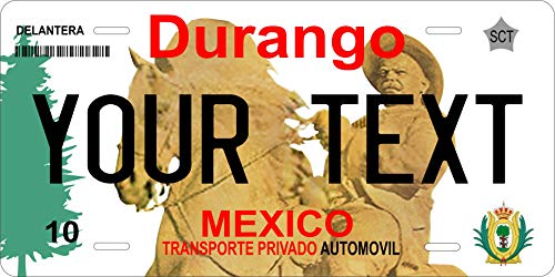 Durango 2006 Mexico Personalized Custom Novelty Tag Vehicle Car Auto Motorcycle Moped Bike Bicycle License Plate