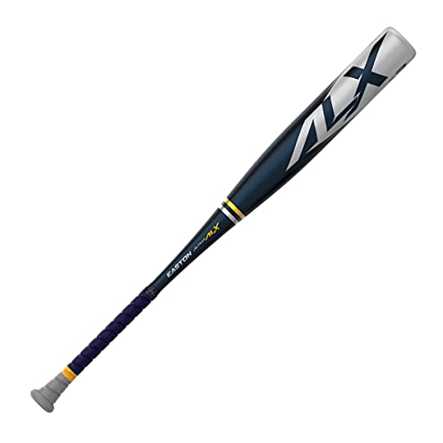 Easton Alpha ALX 2022 BBCOR 1 Piece Aluminum Baseball Bat -3, 32", Black/Gray