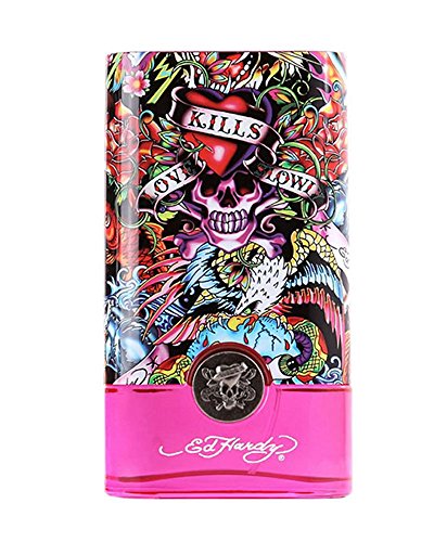 Ed Hardy Women's Perfume Fragrance by Christian Audigier, Eau De Parfum, Hearts & Daggers, 3.4 Fl Oz