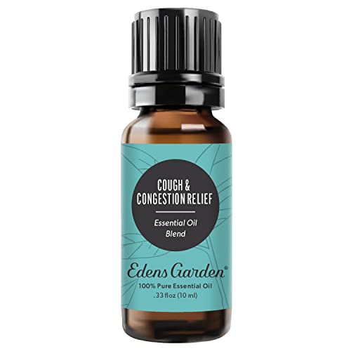 Edens Garden Cough & Congestion Relief Essential Oil Blend, Best for Sinus, Coughing & Headaches, 100% Pure & Natural Best Recipe Therapeutic Aromatherapy Blends- Diffuse or Topical Use 10 ml