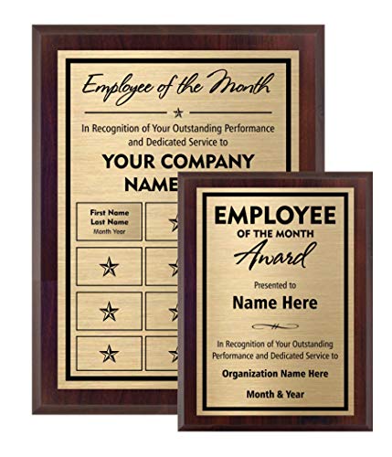 Employee of the Month Award Plaque (6x8)