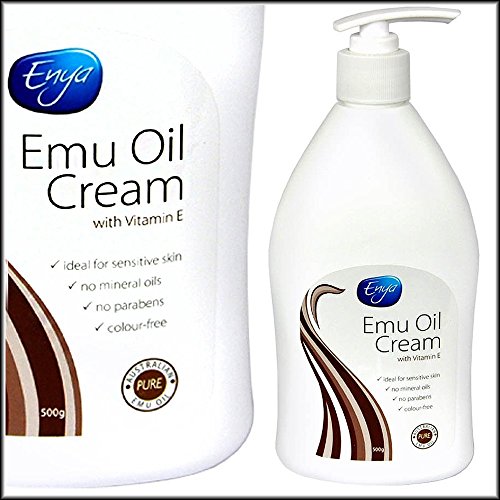 Emu Oil Cream with Vitamin E and 100% Pure Australian Emu Oil. 17.6 Oz, Skin Conditioner, Moisturizer, Helps Skin Suffering From Psoriasis, Eczema, Dryness, etc. Quality Made in Australia