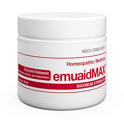 emuaid EMUAIDMAX Ointment - Eczema Cream. Maximum Strength Treatment. Use Max Strength for Athletes Foot, Psoriasis, Jock Itch, Anti Itch, Rash, Shingles and Skin Yeast Infection.