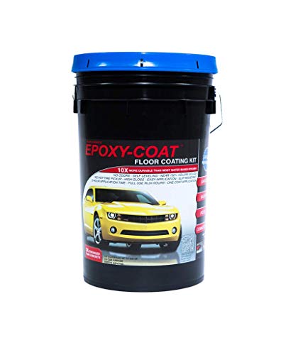 Epoxy Floor Kit - Epoxy-Coat"Good" Full Kit (Dark Gray Base) with Gray Blend Flakes up to 500 sq. ft. at 9.7 mils - for Garage Floors, Basement Floors, Concrete, and More