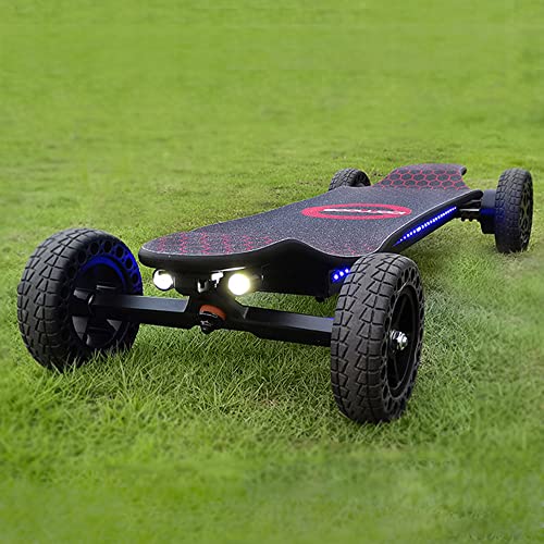 ET Electric Skateboards 4000 Watts | 12S3P | 35 mph | 22 Miles Range | 6" Wheels | Cool Lights | Made by CNC | with Remote | Suitable for All Terrain | for Adults | Your First Electric Skateboard