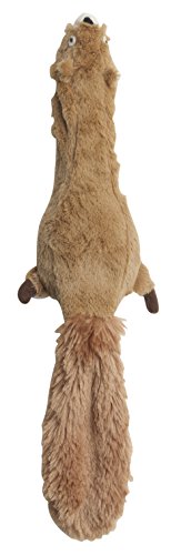 Ethical 5735 Skinneeez Plus-Squirrel Stuffing-Less Dog Toy, 15-Inch