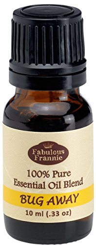 Fabulous Frannie Bug Away 100% Pure, Undiluted Essential Oil Therapeutic Grade - 10 ml. Great for Aromatherapy! (Citronella, Lavender, Eucalyptus & Lemongrass)
