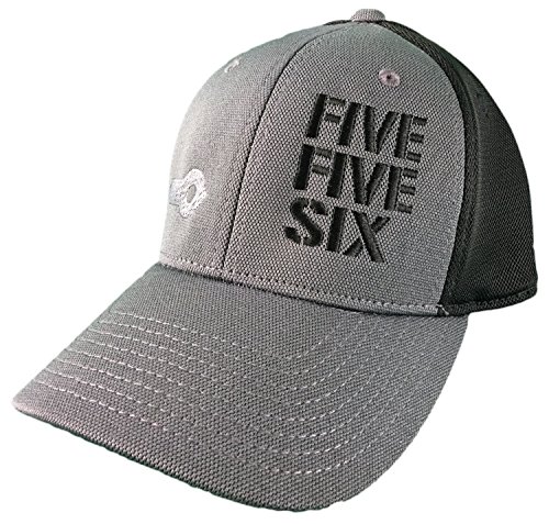 Five Five Six Ar-15 Hat (S/M) Cap Black/Grey Distressed 5.56 2.23 Fitted Flexfit