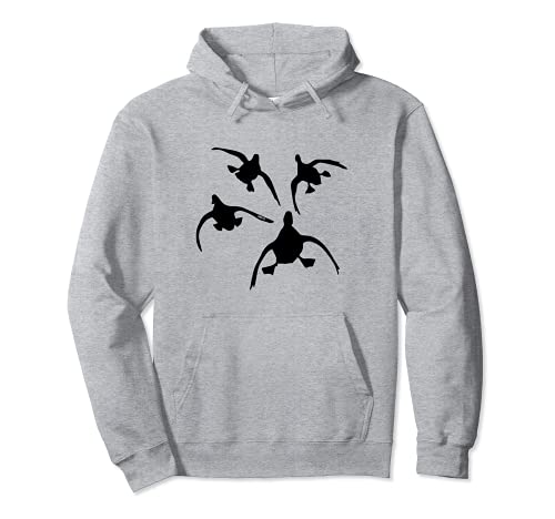 Four Coming In - Duck Hunting Shirt by Committed Waterfowl Pullover Hoodie