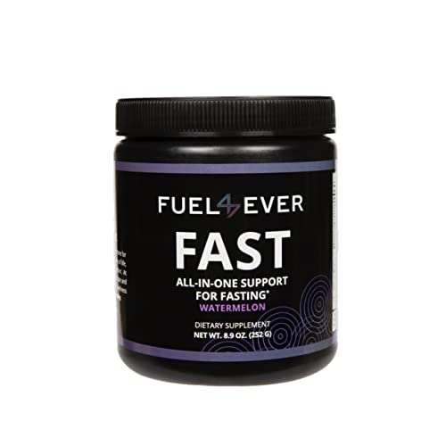 FUEL 4 EVER FAST Intermittent Fasting Powder | Watermelon Flavored Electrolytes Powder | Keto Electrolytes Powder For Gluten Free Lifestyle | Natural Hydration Powder | No Sugar Powder