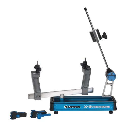 GAMMA X-2 Racquet Stringing Machine: X-Stringer X-2 Tennis String Machine with Stringing Tools and Accessories - Tennis, Squash and Badminton Racket Stringer - Tabletop Racket Restring Machines