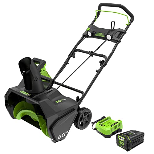 Greenworks Pro 80V 20-Inch Snow Blower with 2Ah Battery and Charger