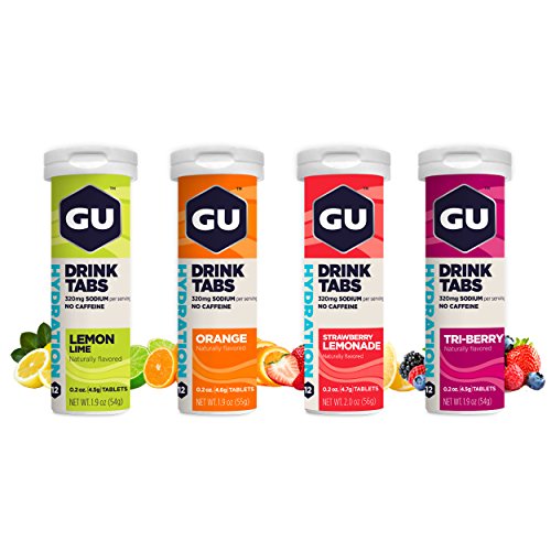 GU Energy Hydration Electrolyte Drink Tablets, Enhanced Endurance Sports Drink for Running, Cycling, Triathlon, 4-Count (48 Servings), Assorted Flavors