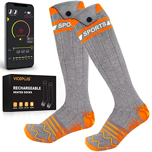 Heated Socks for Women Men Electric Heated Socks 5000mAh Washable Heating Socks APP Smart Control Thermal Socks for Hunting Skiing Camping Outdoor