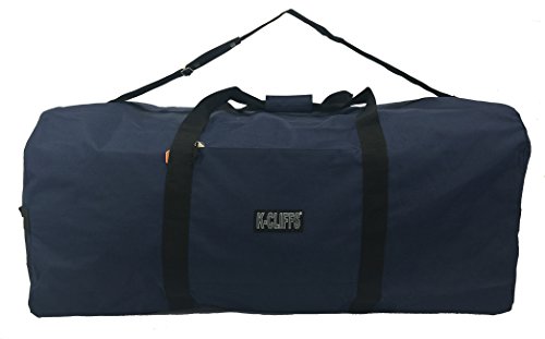 Heavy Duty Cargo Duffel Large Sport Gear Drum Set Equipment Hardware Travel Bag Rooftop Rack Bag (30" x 15" x 15", Navy)