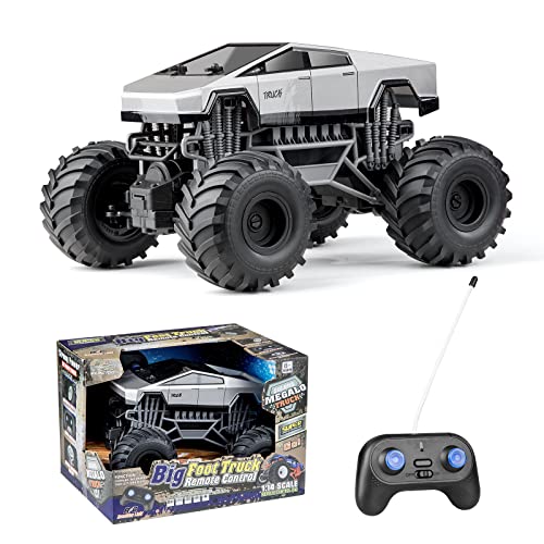 HEYRUIDY 1/14 RC Truck Cybertruck, 4WD All Terrain RC Crawler, Entry-Level RC Cars, Remote Control Car for Adults, Boys and Girls, Need to Complete with Battery