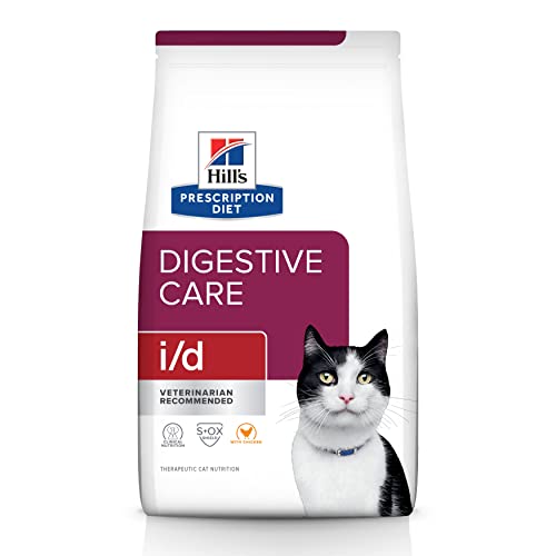 Hill's Prescription Diet i/d Digestive Care Chicken Flavor Dry Cat Food, Veterinary Diet, 8.5 lb. Bag