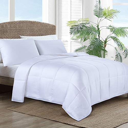 HOMBYS Lightweight Cooling Eucalyptus, Viscose Made from Bamboo Fill Tencel Comforter, 100% Lyocell Shell, Silky Summer Comforter Duvet Insert,for Night Sweats Hot Sleepers