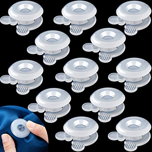 Jetec Duvet Comforter Clips Plastic Comforter Grippers Duvet Button Clips for Inside Corner and Keep Comforter Duvet in Place (12 Pieces)