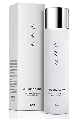 JIN JUNG SUNG Soothing Non-sticky Face Moisturizer Essence Serum 5 Oz Oily Dry Sensitive Skin Tone Evening Deep Inner Moisturizing 7-Hyaluronic Acids Beta-Glucan Niacinamide Men Women Korean Skincare