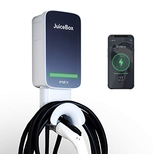 JuiceBox 40 Smart Electric Vehicle (EV) Charging Station with WiFi - 40 amp Level 2 EVSE, 25-Foot Cable, UL & Energy Star Certified, Indoor/Outdoor Use (NEMA 14-50 Plug, Gray)…