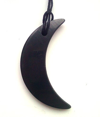 Karelia Shungite Pendant Emf Neutralizer Stone Moon