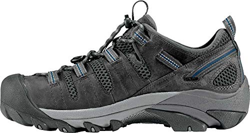 KEEN Utility Men's Atlanta Cool Low Steel Toe Work Shoe, Black/Dark Shadow, 11 Medium US