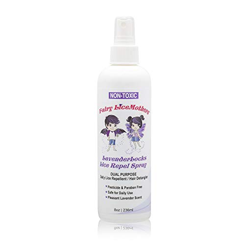 LavenderLocks, Lice Prevention Spray with Lavender Oil, Formulated for Head Lice Prevention, No Sulfate and Pesticides, 8 fl oz - Fairy LiceMothers