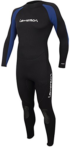 Lemorecn Wetsuits Jumpsuit Neoprene 3/2mm Full Body Diving Suit(3031,M)